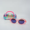 Sequin Tie Dye Sunglasses and Case Set - Shadeitude