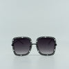 Oversized Chain Link Ombre Square Sunglasses - Shadeitude