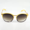 Saint Faye Crooked Bolt Arm Round Oversized Sunglasses - Shadeitude