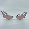 Blazing Flame Rimless Sunglass - Shadeitude