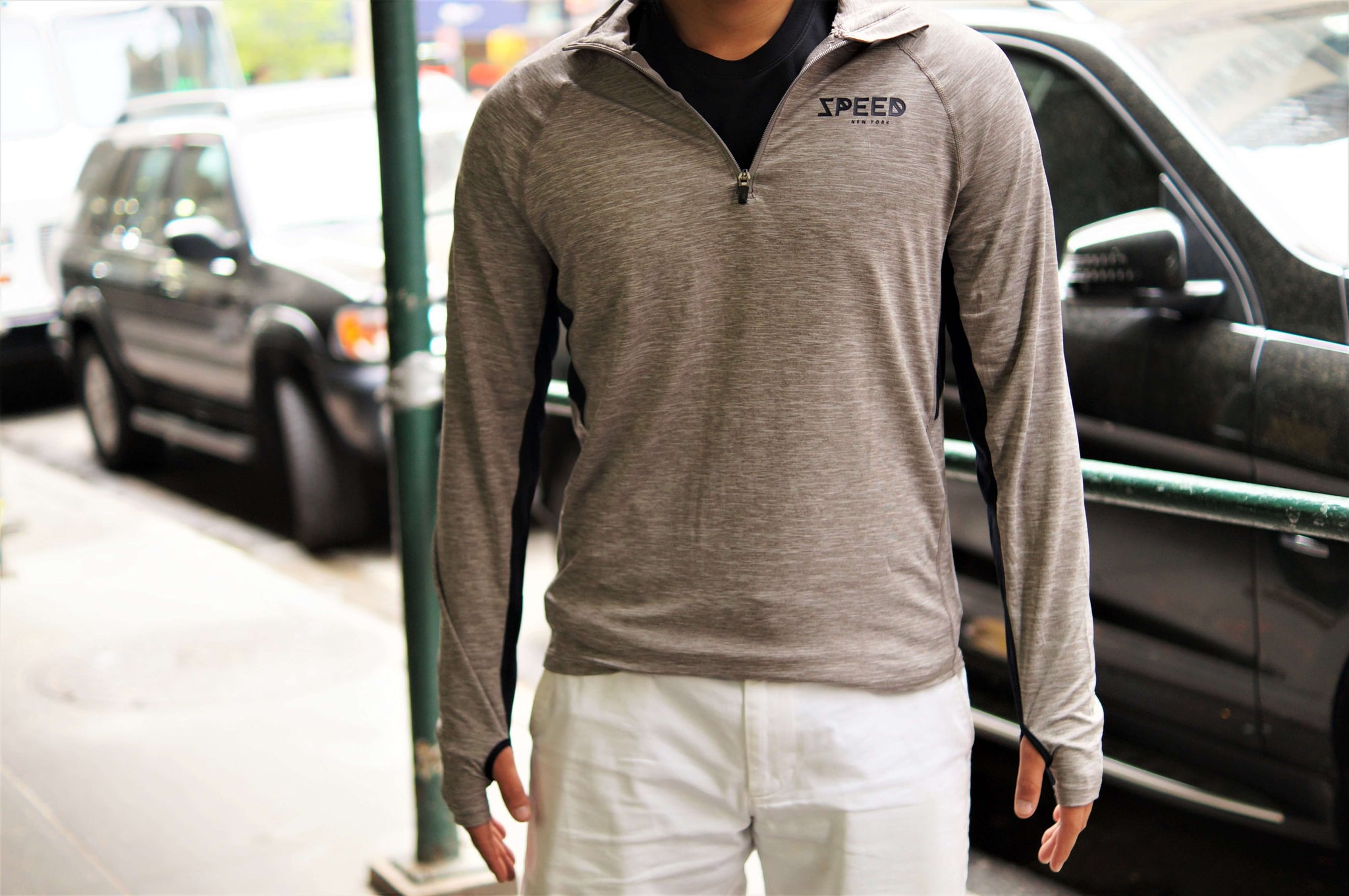 men's athletic quarter zip pullover