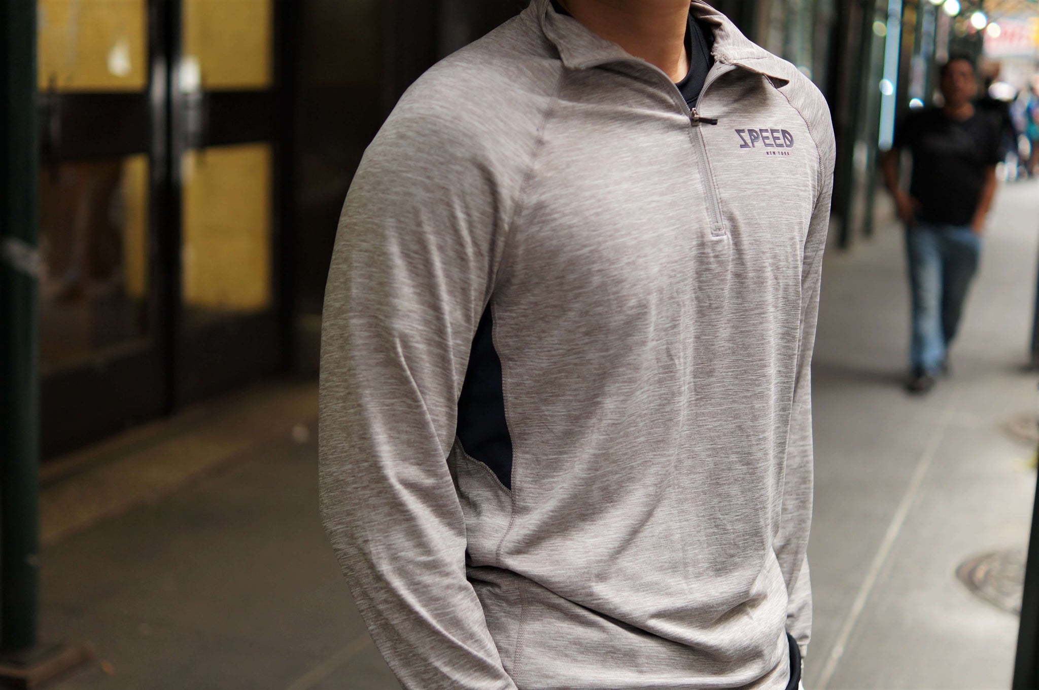 men's athletic quarter zip pullover