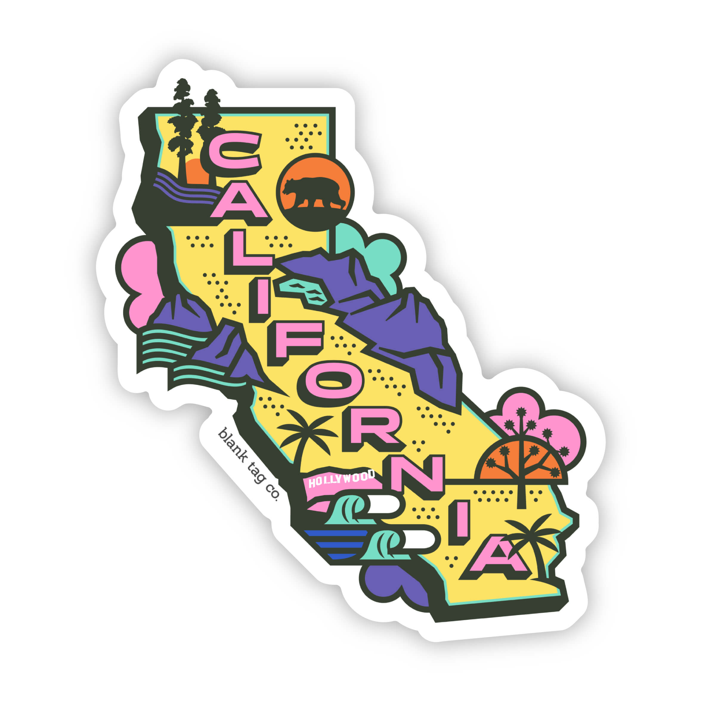 The California Flag Sticker