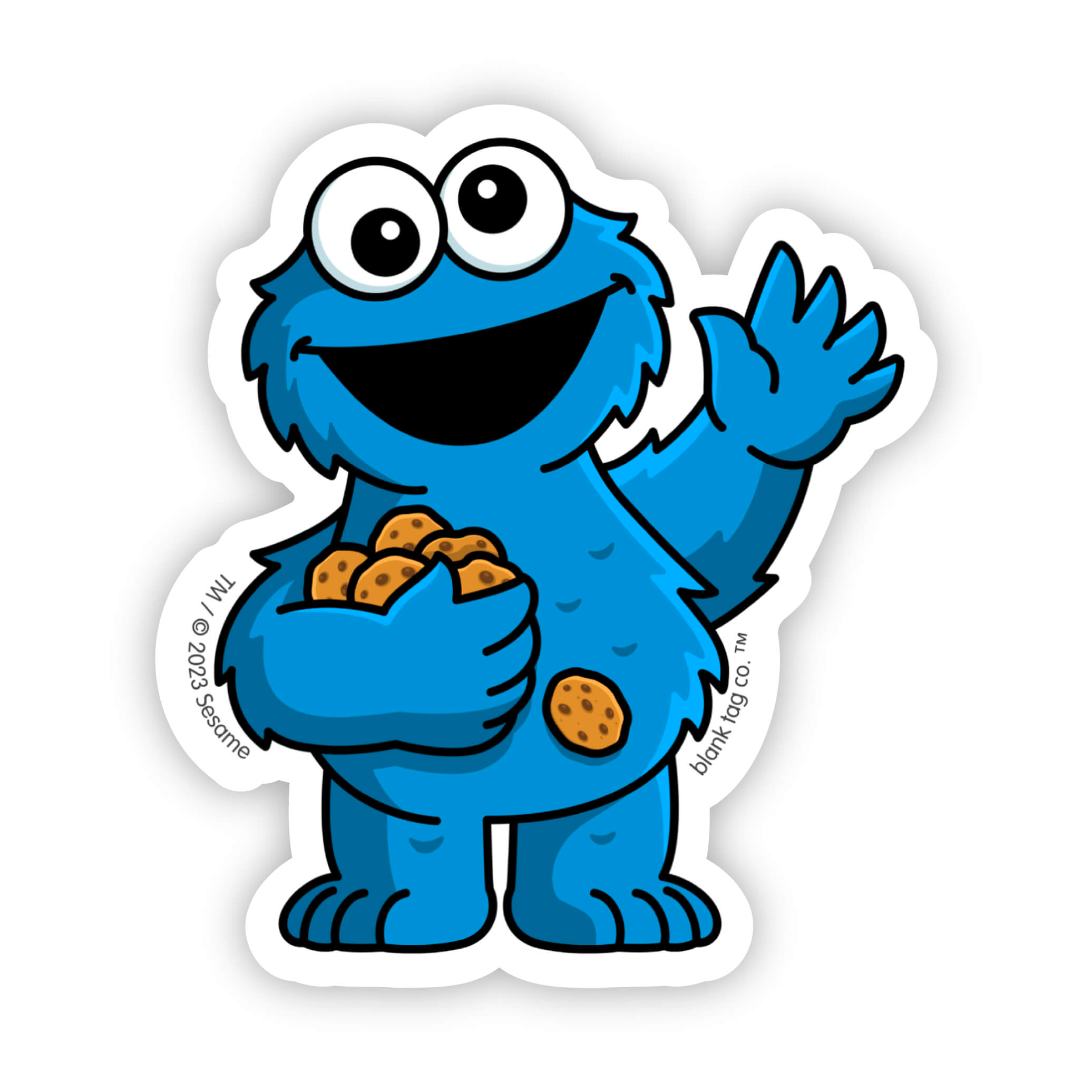 15 Sesame Street Brushing - Large Stickers - Dental - Cookie Monster, Big  Bird