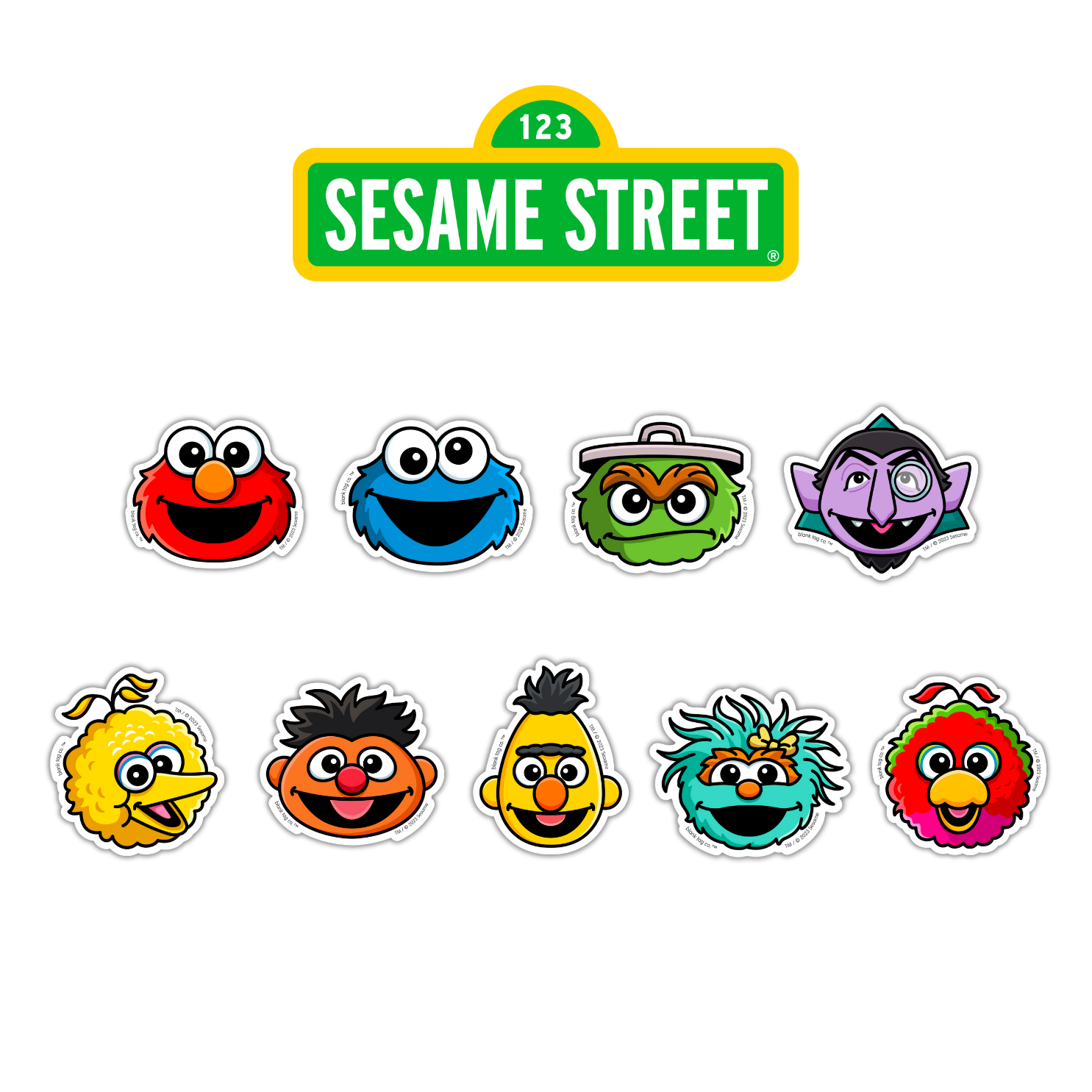 sesame street logo blank