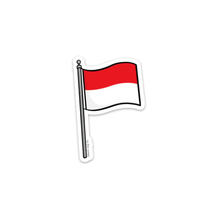 The Indonesia Flag Sticker — blank tag co.
