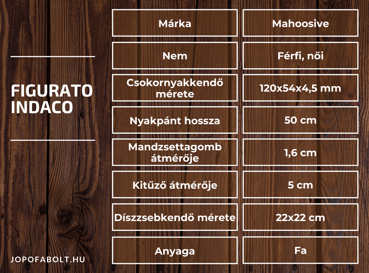 Figurato Indaco Fa Csokornyakkendő termékleírás