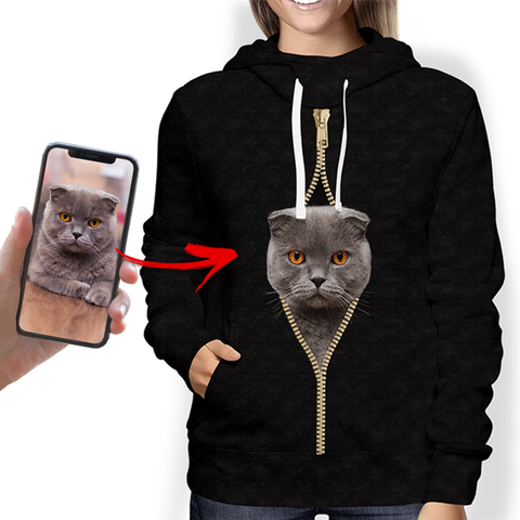 I'm With You - Personalized Hoodie With Your Pet's Photo