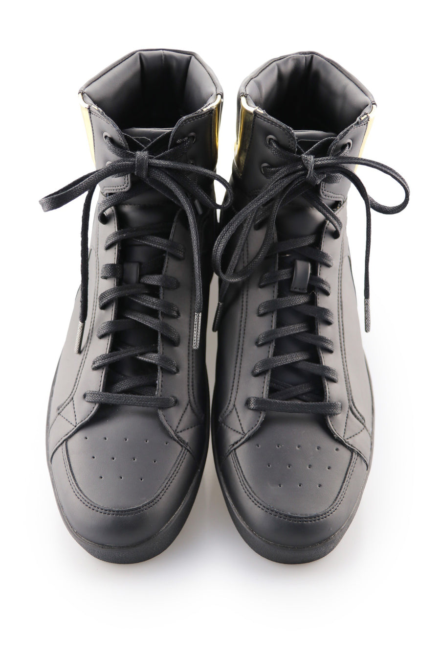 black athletic shoe laces