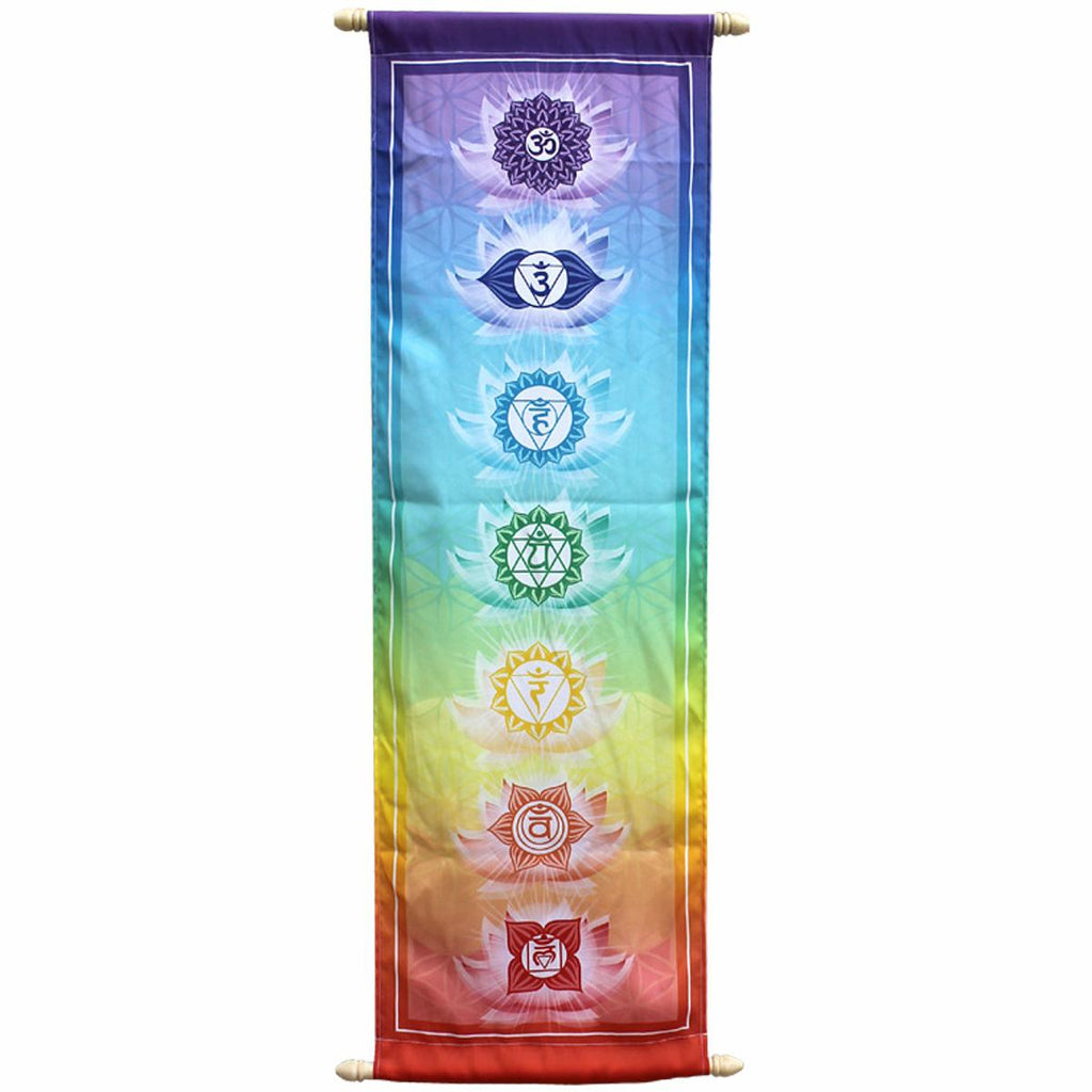 Chakra Print Banner - 36cm x 90cm – Wicked Crystals and Things