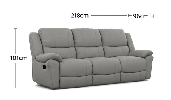 Boston 3 Seater Dimensions