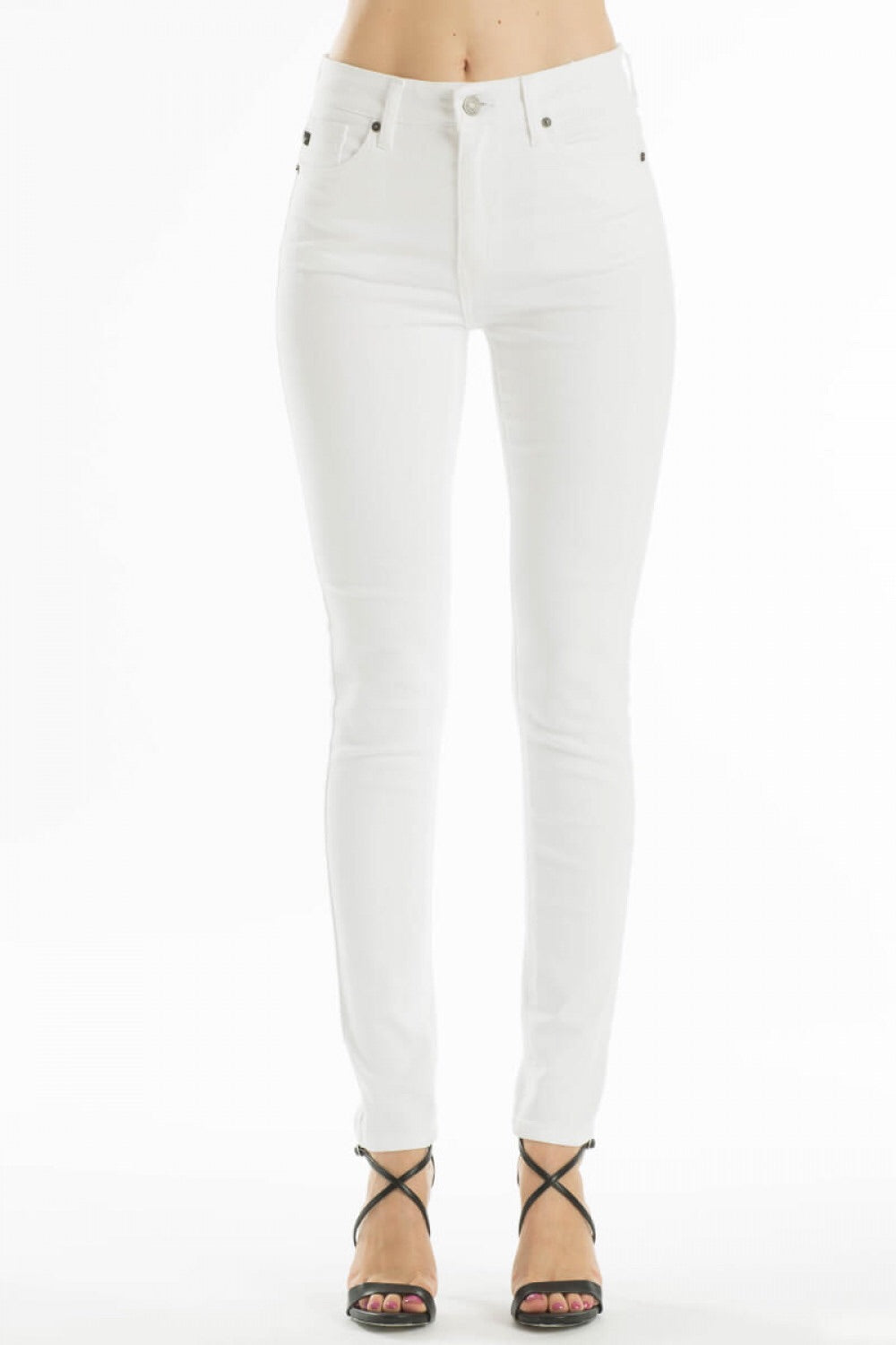 white skinny jeans with holes