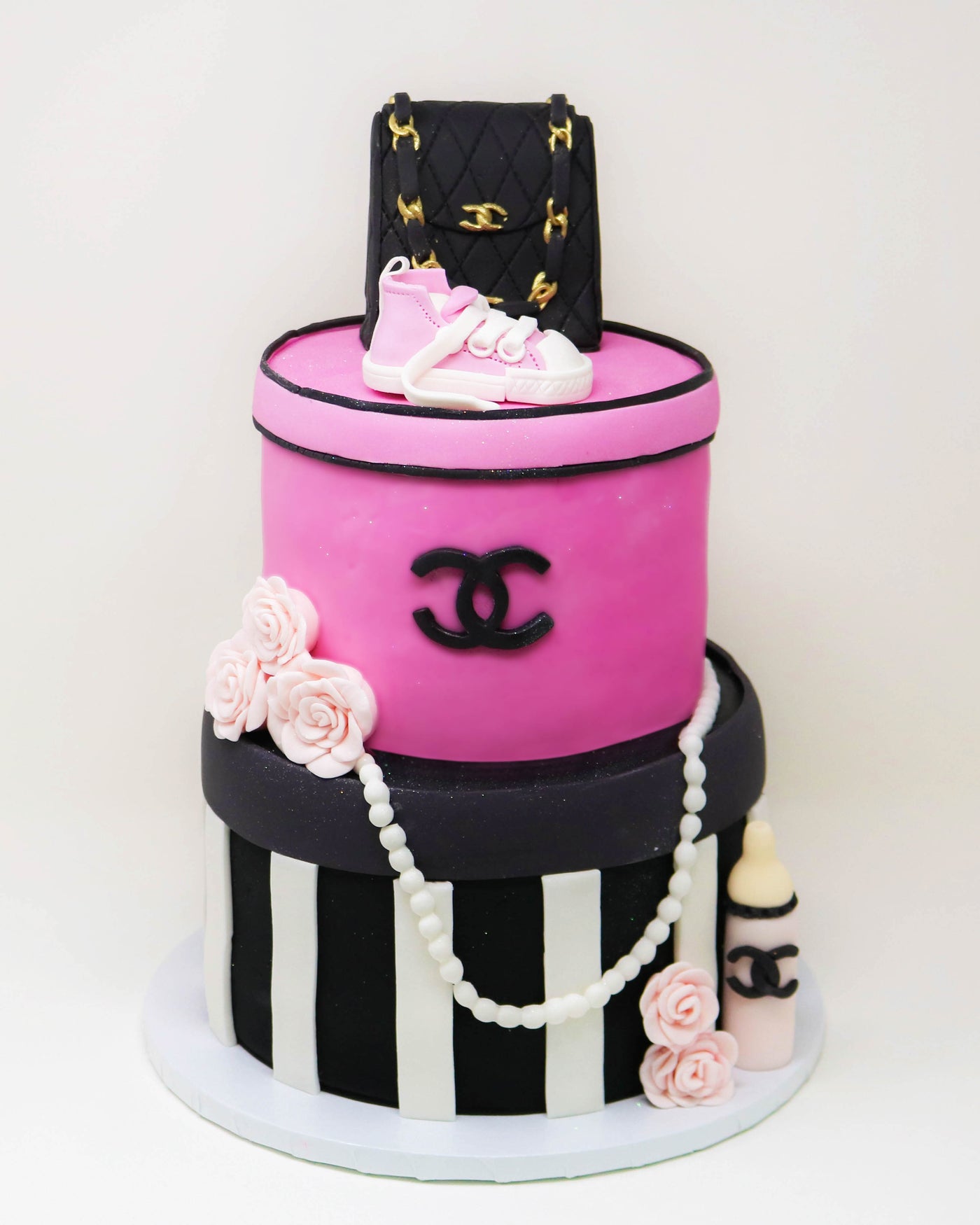 Chanel Shower 2 tier cake – Da Houston