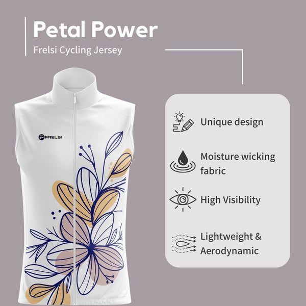 Petal Power Women's Sleeveless Cycling Jersey Facts & Feature