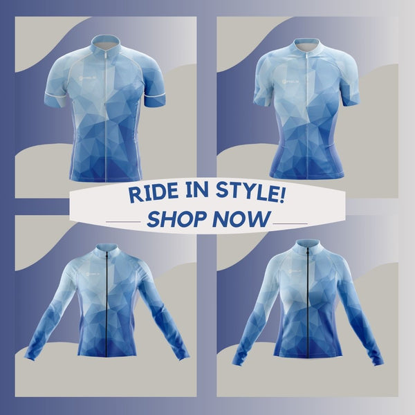 Ride in Style - Ocean Blue Cycling Jersey
