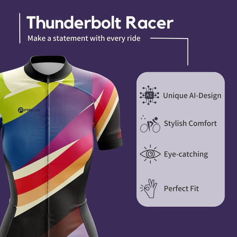 Thunderbolt Racer Women's Cycling Jersey Highlights
