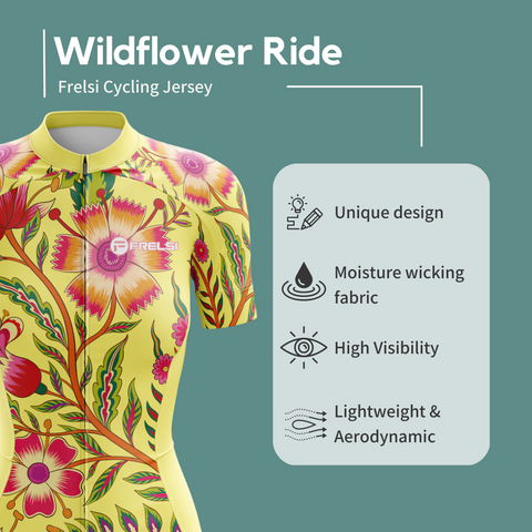 Wildflowers Ride Women Cycling Jersey