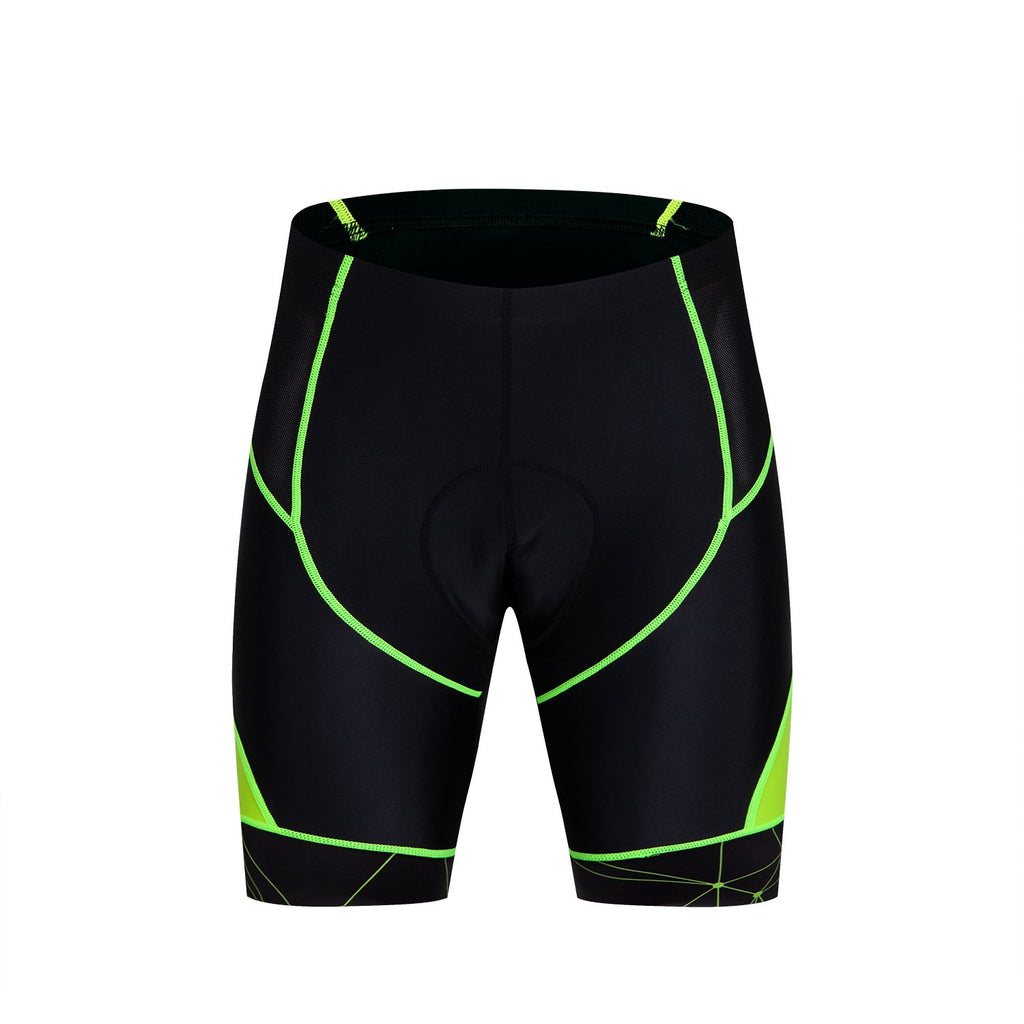 green cycling shorts