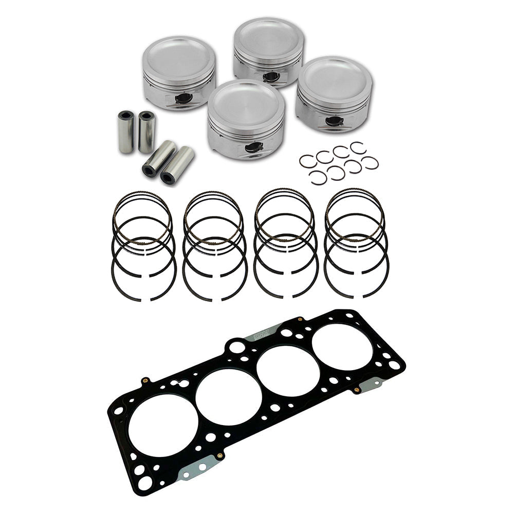 SPA TURBO Forged piston and rings set 83,5mm VW 1.8L 8V + VW 8v/16v decompression Head Gasket Spacer - 1.5mm