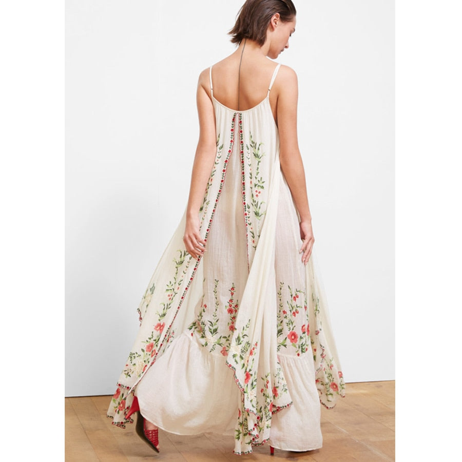 White Embroidered Maxi Dress Love That Boho 