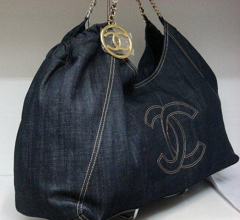 Bags Galore Store - Chanel Coco Cabas Denim XL Extra Large Bag