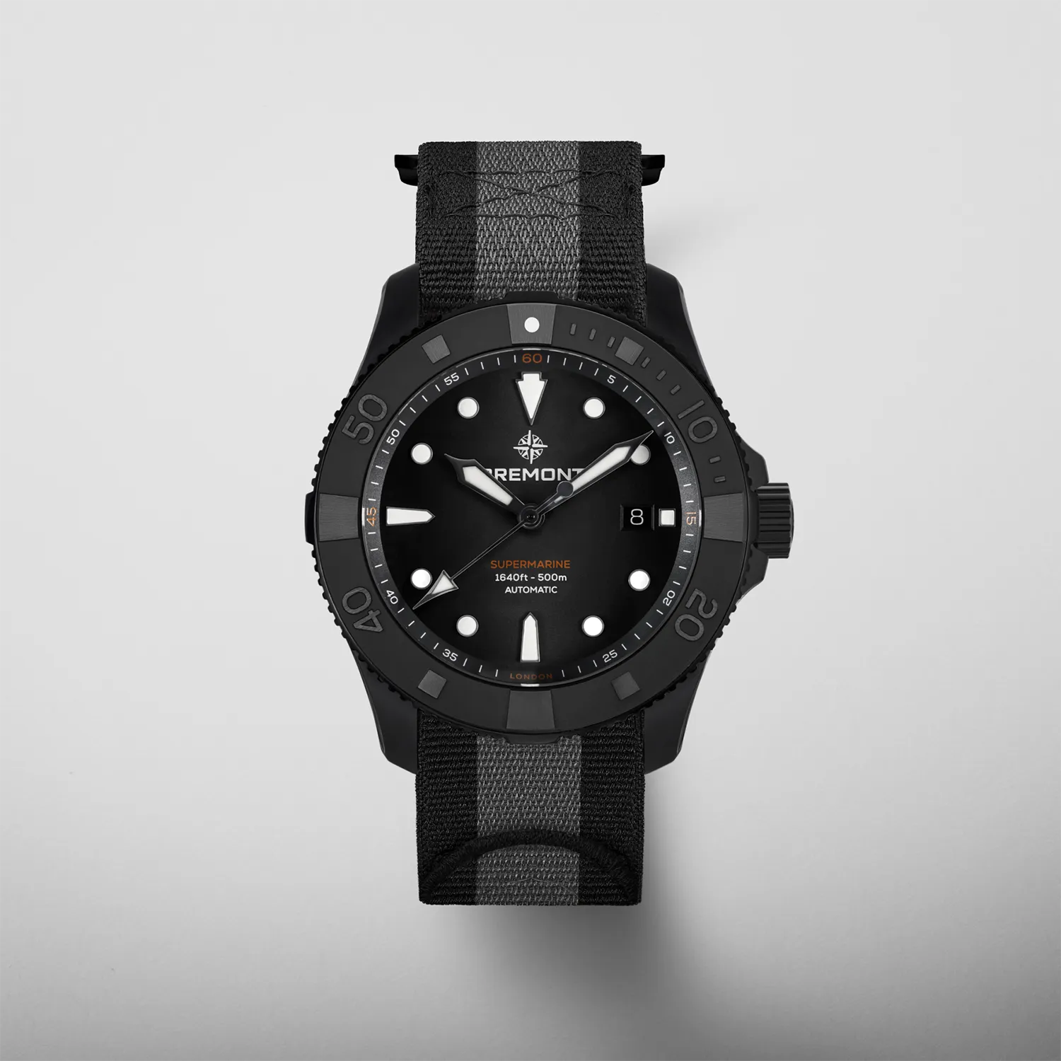 Supermarine Full Ceramic, Tactical Black - on wrist