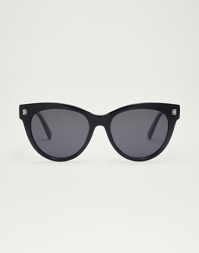 Bright Eyed Sunglasses in Crystal Black | Beach Bunny Swimwear