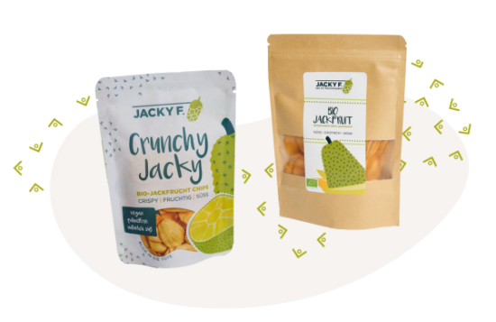 JACKY F. Reife Bio-Jackfruit - Trockenobst und Chips