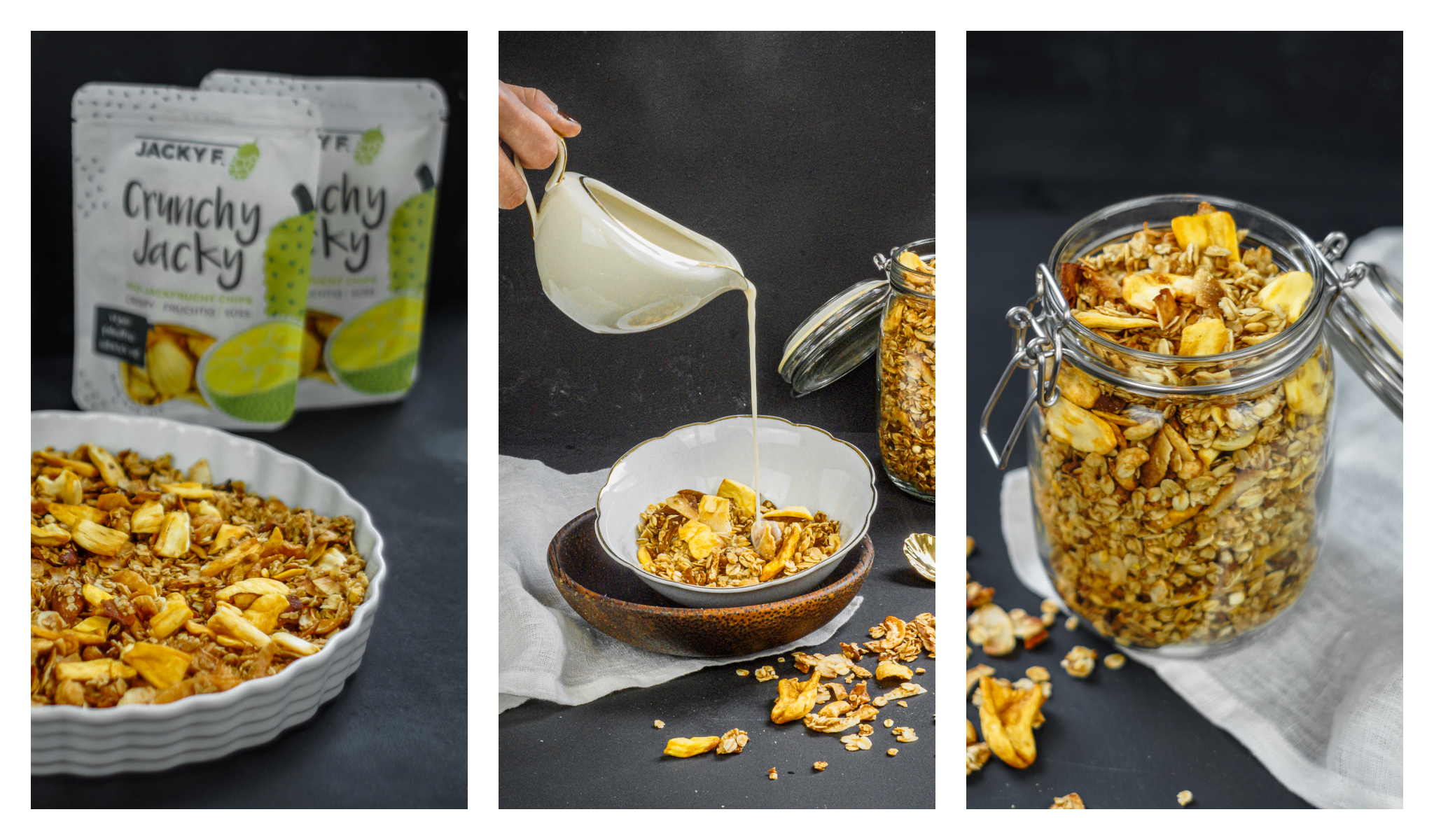 Tropical Jackfruit Granola | Knuspermüsli mit Jackfruit Chips