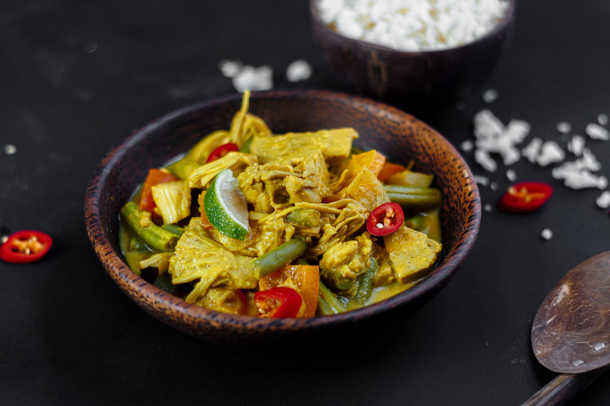 Low Carb Jackfruit Curry mit Blumenkohlreis | Kochen mit JACKY F