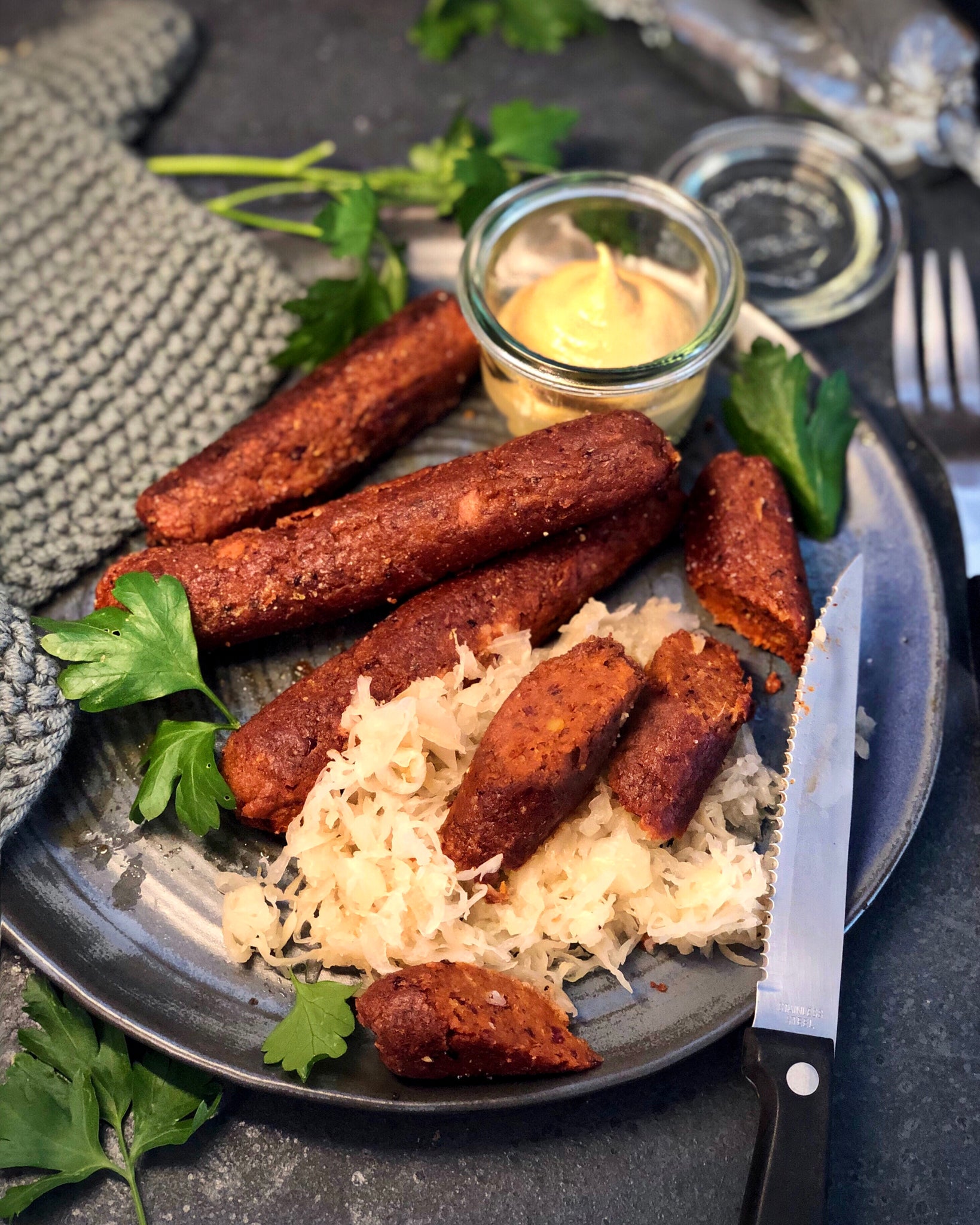 Vegane Wurst aus Bio-Jackfruit von JACKY F. | Rezept von Verenchilada