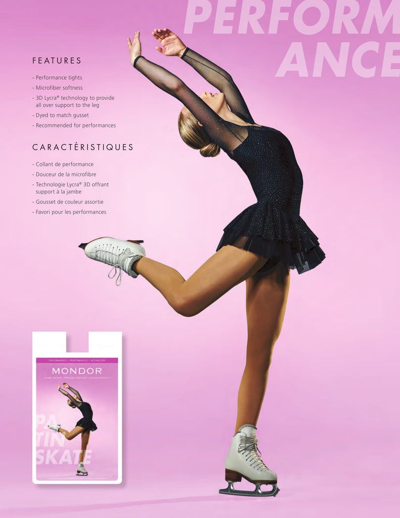 Mondor opaque footless figure skating tights-Heel Cover – Maison du patin :  Magasin spécialisé en patinage artistique