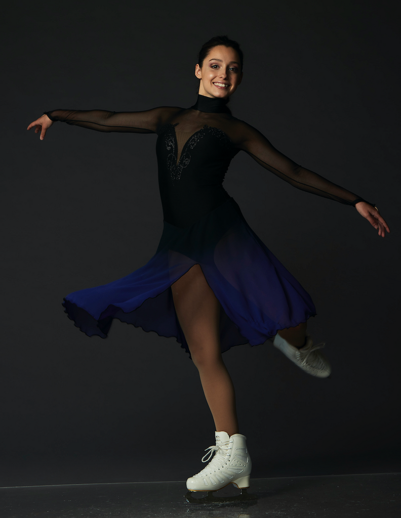 Robe de danse rouge délavé – Maison du patin : Magasin spécialisé en patinage  artistique