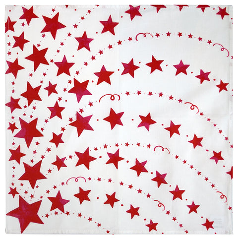 Red Shooting Star Cloth Napkins