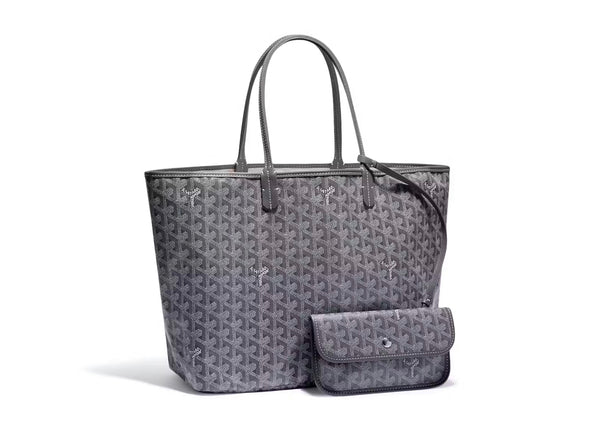 Goyard Saint Louis PM Black/Brown Tote Bag Paris