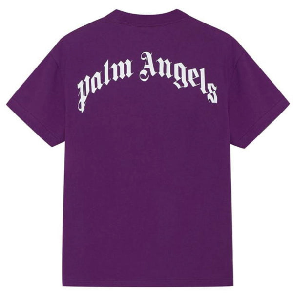 Palm Angels Teddy Bear Print Purple T-Shirt