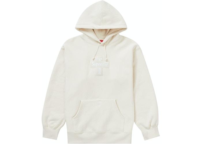 Supreme Cross Box Logo Hooded Sweatshirt Beige – LS Personal Shopper