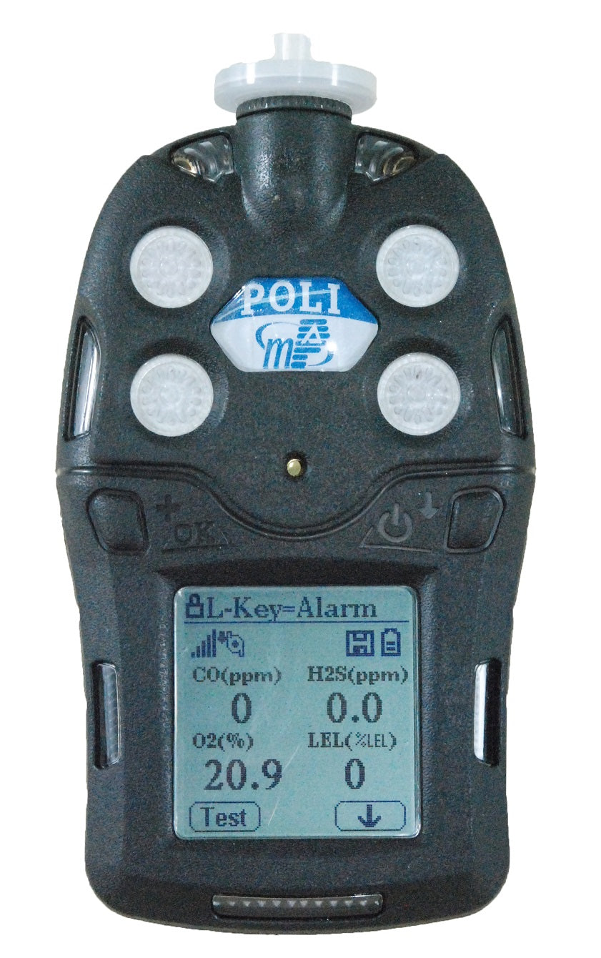 MP400 POLI Multi-Gas Monitor Four Gas Internal Pump O2/LEL/CO/H2S MPA1-21A601-02040, poli, gas, detector, gas, monitor, mpower, 