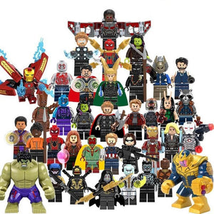 lego marvel minifigures set