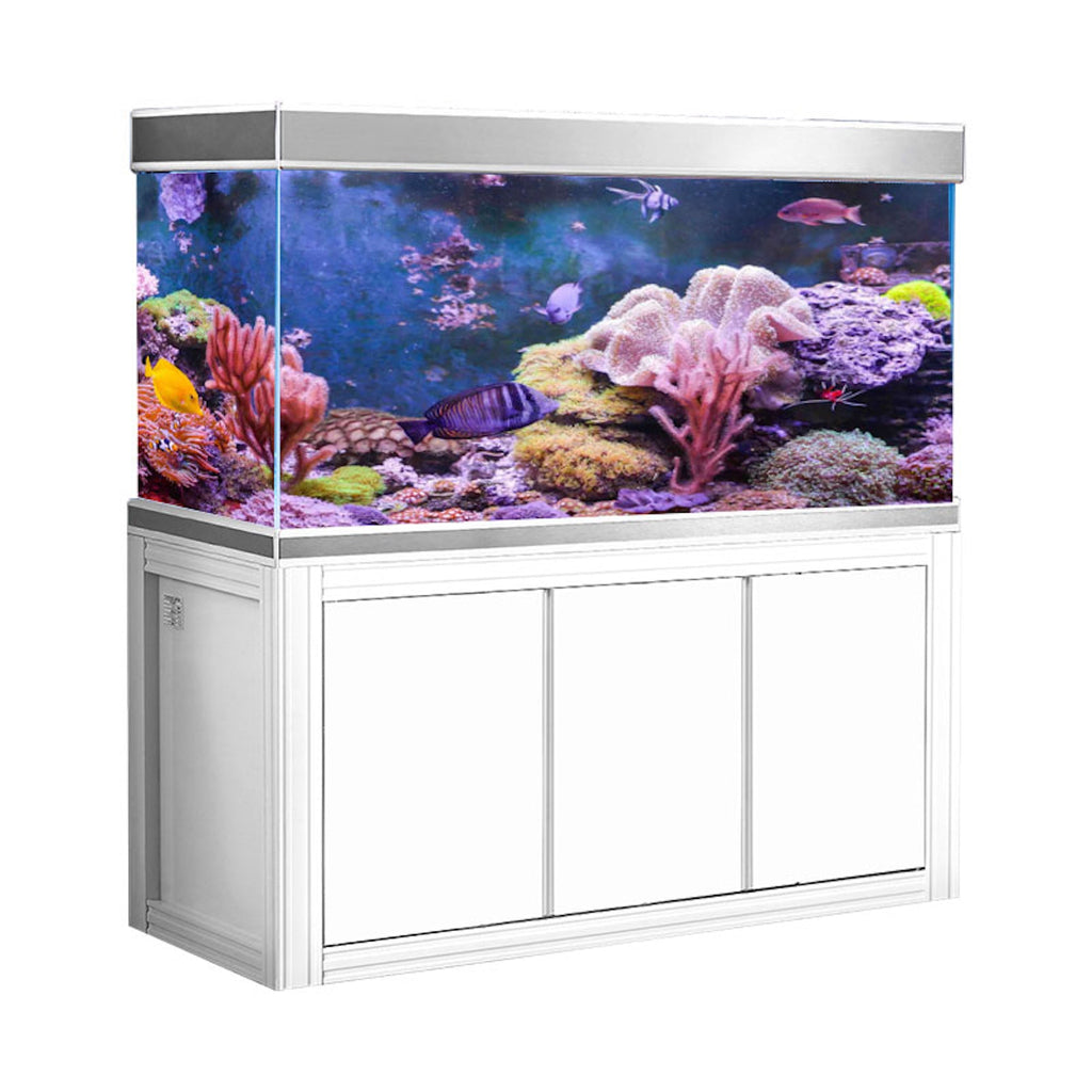 Aqua Dream 200 Gallon Tempered Glass Aquarium White and Silver – Electric  Zip