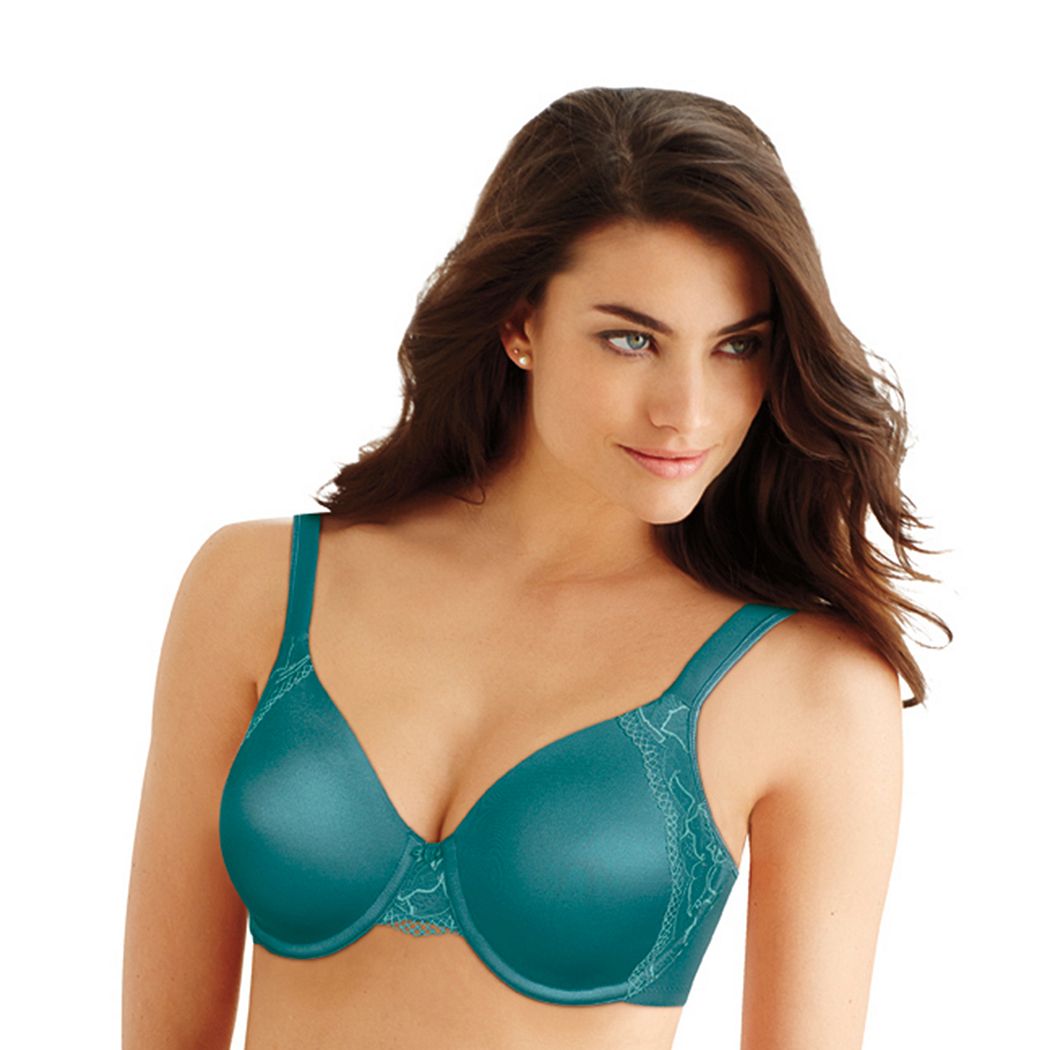 3547 Bali One Smooth U With Lace Side Support Underwire Bra 
