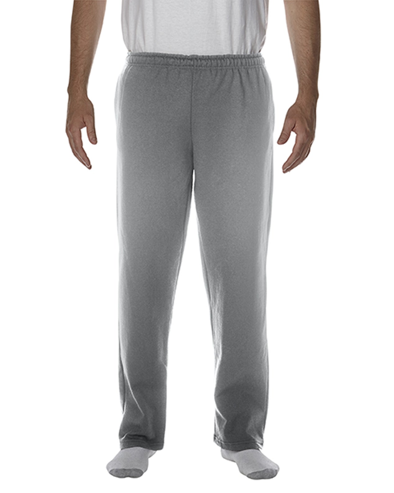 GIL-18300 - Gildan Mens Heavy Blend Open Bottom Sweatpants with Pockets ...