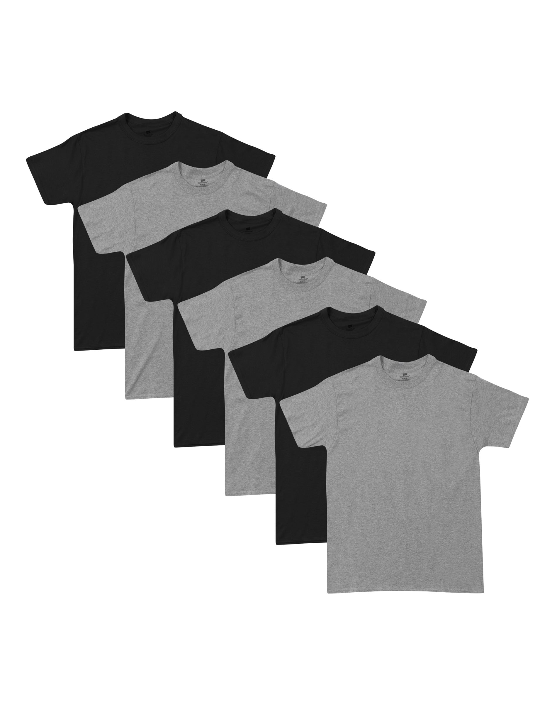 216BG6 - Hanes Men's ComfortSoft® TAGLESS® Crewneck T-Shirt 6-Pack