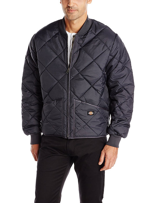 DIC-61242 - Dickies Mens Water Resistant Diamond Quilted Nylon Jacket