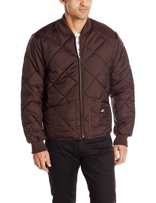 DIC-61242 - Dickies Mens Water Resistant Diamond Quilted Nylon Jacket