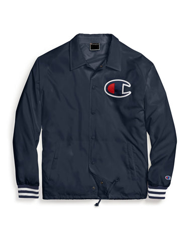 champion satin coaches jacket