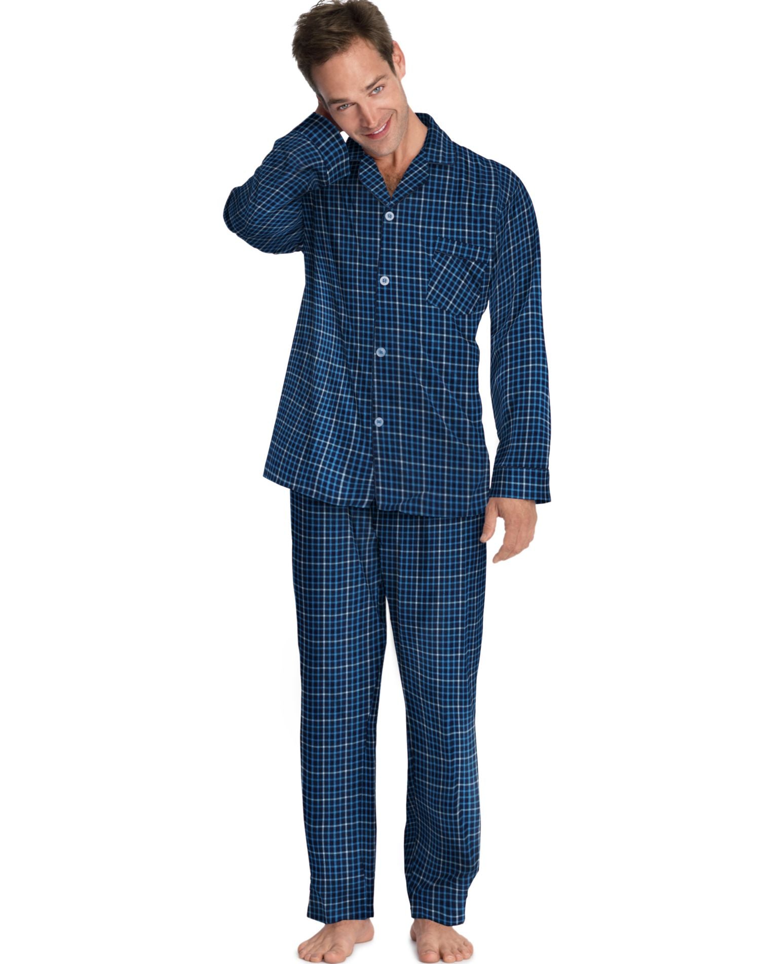 LSLLBCWM/LSLLBCWMB - Hanes Men`s Woven Pajamas