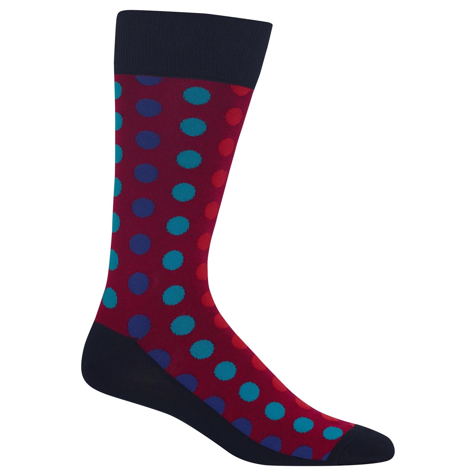 HM100166 - Hot Sox Mens Basics Collection Ombre Dots Slack Sock