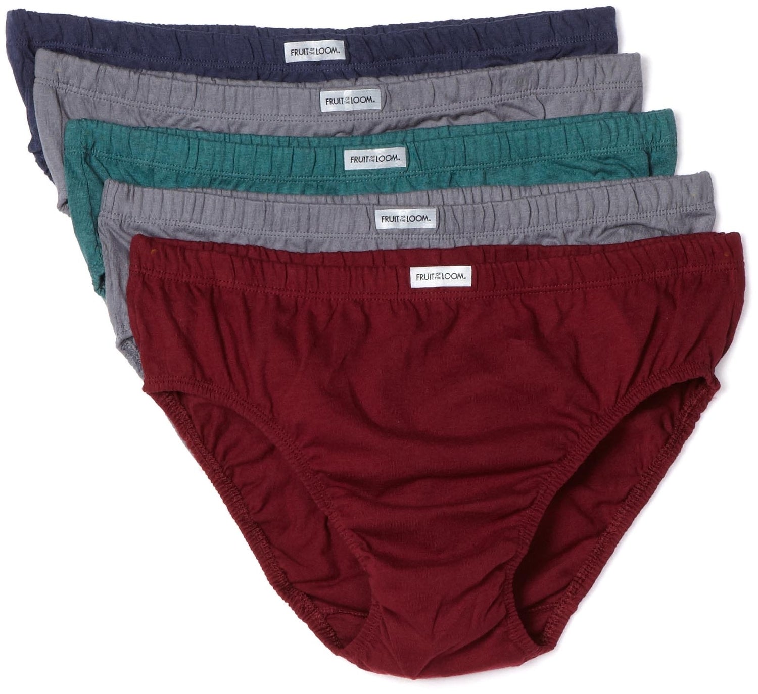 FTL-5FSBAC1 - Fruit of the Loom Men`s 5-Pack Assorted No-Fly Sport Briefs