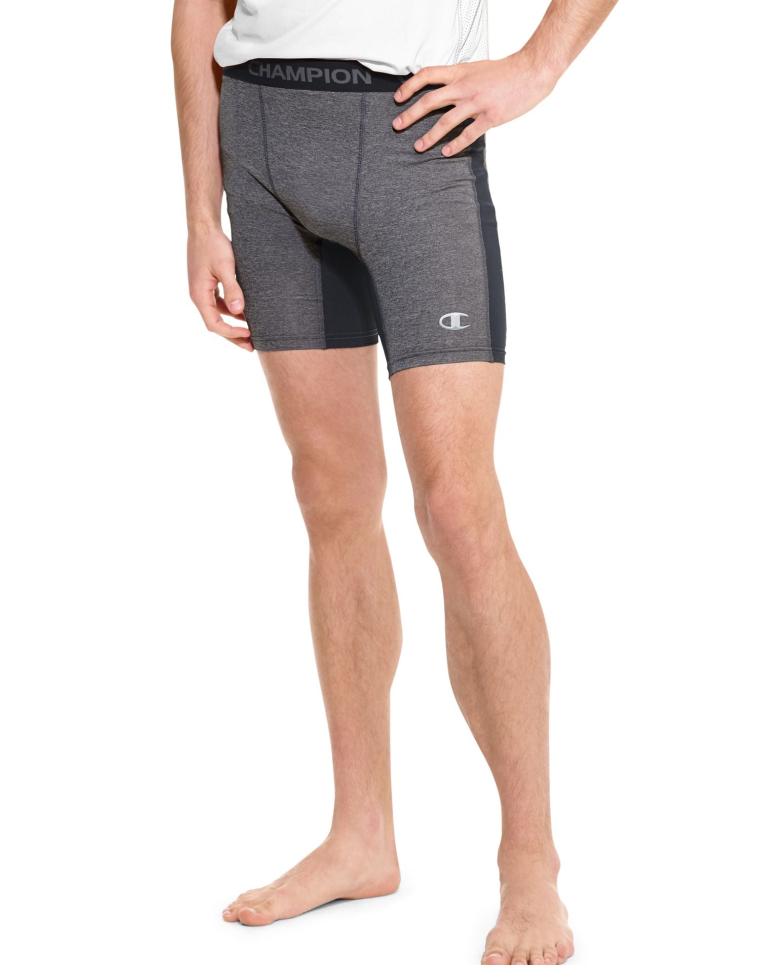 87294 Champion Men`s Powertrain Powerflex Solid Compression Shorts